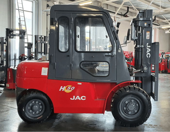 Дизельный вилочный погрузчик JAC CPCD50H mini - фото